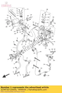 yamaha 2CMF58720000 slang, rem 1 - Onderkant