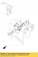 5LV829100100, Yamaha, zespó? uchwytu d?wigni (lewy) yamaha fzs 1000 2001 2002 2003 2004 2005, Nowy