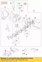 75041085044, KTM, kaartsensor cpl. 07 gasgas husqvarna ktm  duke enduro rally smc smr supermoto sx xc 250 350 450 690 701 1290 2007 2008 2009 2010 2011 2012 2013 2014 2015 2016 2017 2018 2019 2020 2021 2022, Nieuw