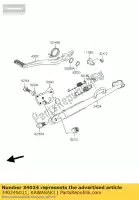 34024S011, Kawasaki, stand-side lv1000-a1h kawasaki klv 1000 2004 2005, New