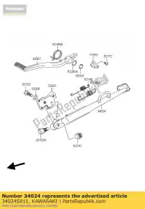 kawasaki 34024S011 stand-side lv1000-a1h - Onderkant