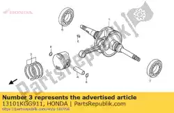 Here you can order the piston(std.) from Honda, with part number 13101KGG911: