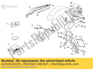 Piaggio Group GU92630105 porca - Lado inferior