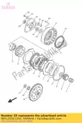 Here you can order the screw, pan head from Yamaha, with part number 985120501200: