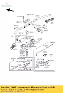 Suzuki K140910182 coperchio, valvola a farfalla - Il fondo