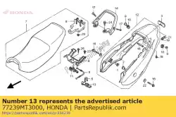 Qui puoi ordinare chiave, blocco sedile da Honda , con numero parte 77239MT3000: