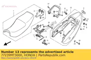 honda 77239MT3000 chiave, blocco sedile - Il fondo