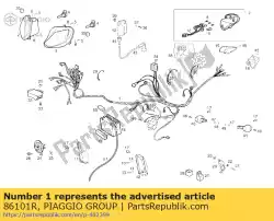 Aqui você pode pedir o chicote de cabos em Piaggio Group , com o número da peça 86101R: