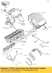 Aquí puede pedir 01 placa, sensor de caída del vehículo de Kawasaki , con el número de pieza 132722706: