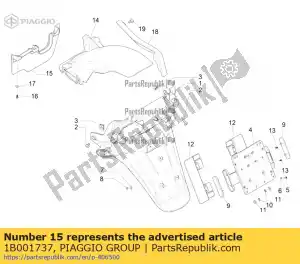 Piaggio Group 1B001737 engine rear splash guards - Bottom side