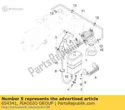 Qui puoi ordinare scatola metallica del giunto di induzione da Piaggio Group , con numero parte 654341: