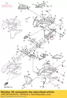 1MC2835K00P5, Yamaha, Cuerpo, frente debajo de 2 yamaha  fjr 1300 2015 2016 2017 2019 2020 2021, Nuevo