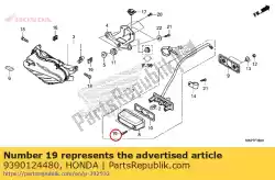 Aqui você pode pedir o parafuso, rosqueamento, 4x16 em Honda , com o número da peça 9390124480: