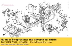 Aquí puede pedir no hay descripción disponible en este momento de Honda , con el número de pieza 16031ML7004: