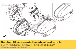 Honda 81374MCSG00 spring, l. saddlebag leve - Bottom side