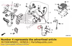 Aquí puede pedir conjunto de tapa, supresor de ruido de Honda , con el número de pieza 30700KWN981: