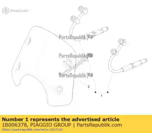 Piaggio Group 1B006378 windshield support kit - Bottom side
