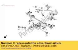 Aquí puede pedir tubo, r. Lado de la capucha de Honda , con el número de pieza 64514MCAA60: