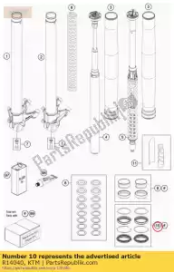 KTM R14040 kit de joint cpl. - La partie au fond