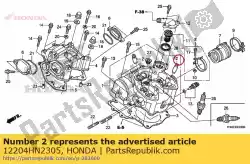 gids, klep (o. S.) van Honda, met onderdeel nummer 12204HN2305, bestel je hier online: