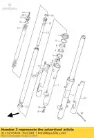 5115245400, Suzuki, guide, fourche inne suzuki rm 80 2000 2001, Nouveau