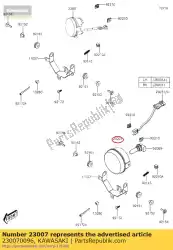 lens-comp, hoofdlamp van Kawasaki, met onderdeel nummer 230070096, bestel je hier online: