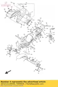 yamaha 2S3215120000 staffa, parafango - Il fondo