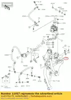 110570275, Kawasaki, 01 suporte, mangueira de freio kawasaki  650 2017 2018 2019 2020 2021, Novo