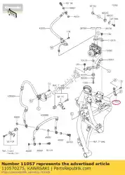 Tutaj możesz zamówić 01 wspornik, przewód hamulcowy od Kawasaki , z numerem części 110570275:
