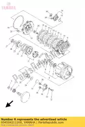 Aquí puede pedir circlip (38a) de Yamaha , con el número de pieza 934504211200: