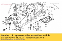 Honda 17522HP1A00, Plate, l. fr. tank, OEM: Honda 17522HP1A00