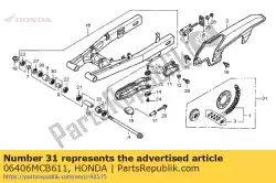 Qui puoi ordinare kit catena, trasmissione da Honda , con numero parte 06406MCB611: