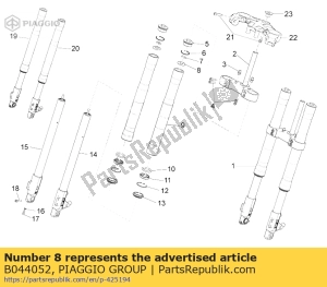 aprilia B044052 ring spring - Bottom side