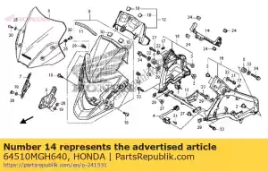 honda 64510MGH640 quedarse, metro - Lado inferior