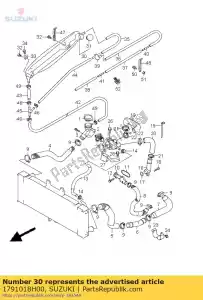 suzuki 1791018H00 tank assy,reser - Bottom side