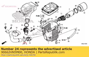 Honda 90662HN5M00 banda, conexão do filtro de ar - Lado inferior