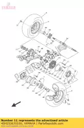 Ici, vous pouvez commander le couvercle, moyeu poussière auprès de Yamaha , avec le numéro de pièce 4SH253670100: