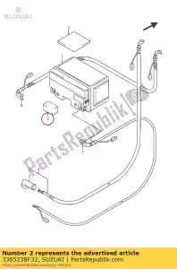 Suzuki 3365238F32 ochraniacz 35x40,5 mm - Dół