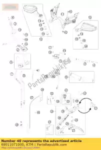 ktm 69011071000 contrôleur f. instruments - La partie au fond