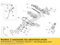 97842400Y11, Piaggio Group, instrumentenframe moto-guzzi stelvio 1200 2008 2009, Nieuw