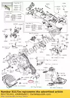 921731242, Kawasaki, pince, serre-câble zx1000lef kawasaki  klz z zx 400 1000 2014 2015 2016 2017 2018 2019 2020 2021, Nouveau