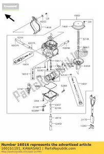 kawasaki 160161101 émbolo klf300-b9 - Lado inferior