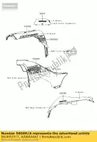 560692077, Kawasaki, pattern,side cover,rh kvf650fd kawasaki brute force kvf 650 2013 2014, New