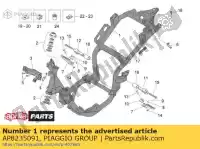 AP8235091, Piaggio Group, Frame met electro-coating aprilia mojito e 125 150 3, Nieuw