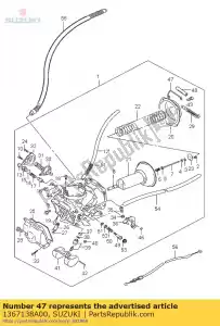 Suzuki 1367138A00 acortar - Lado inferior