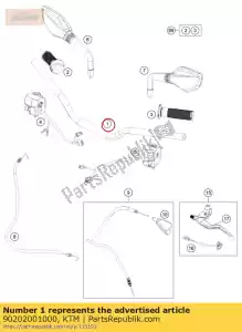 ktm 90202001000 manillar - Lado inferior