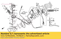 geen beschrijving beschikbaar op dit moment van Honda, met onderdeel nummer 53172HN2000, bestel je hier online: