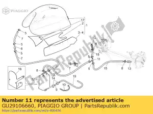 Piaggio Group GU29106660 unión de 3 vías - Lado inferior