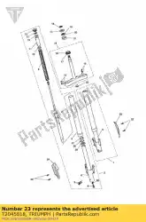Tutaj możesz zamówić os? Ona widelca lewa czarna od Triumph , z numerem części T2045818:
