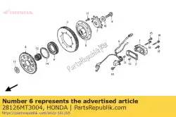 Aquí puede pedir embrague, unidireccional de Honda , con el número de pieza 28126MT3004: